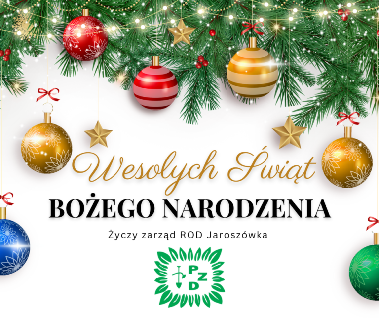 🎄 Życzenia Bożonarodzeniowe od Zarządu ROD Jaroszówka 🎄