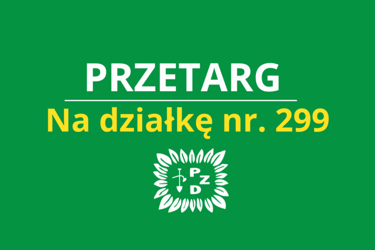 Działka 299 na sprzedaż – PRZETARG