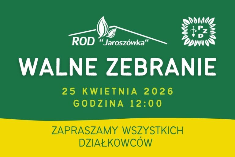 Walne Zebranie – 25 kwietnia 2026 r.