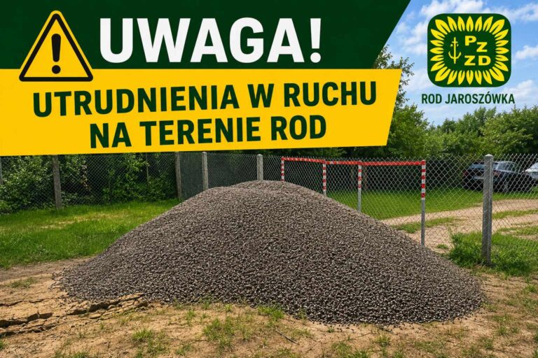 Uwaga! Czasowe utrudnienia w ruchu na terenie ROD Jaroszówka